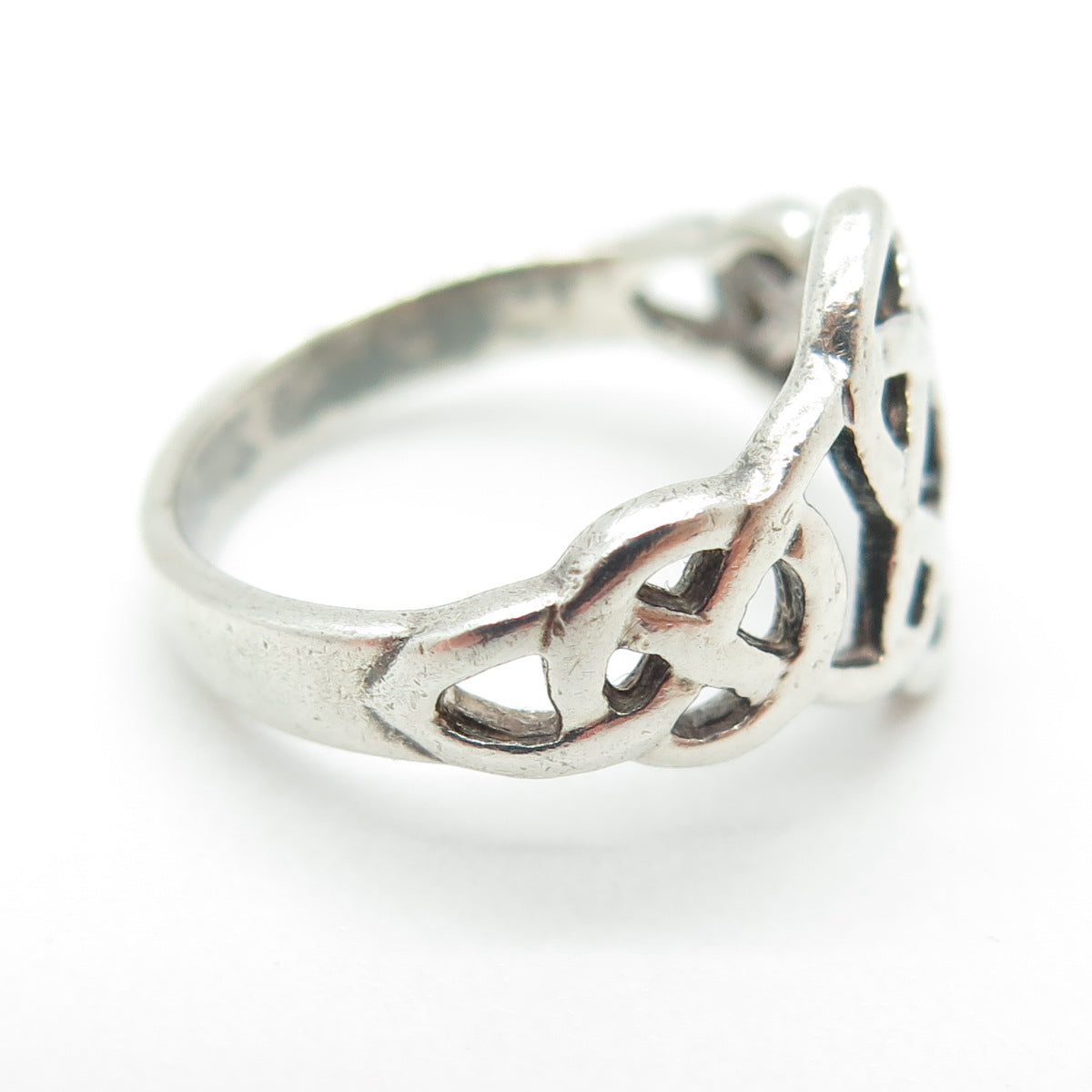 KIT HEATH 925 Sterling Silver Vintage 1998 Celtic Knot Oxidized Ring Size 5.25