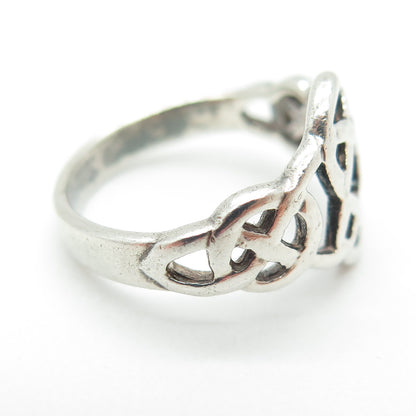 KIT HEATH 925 Sterling Silver Vintage 1998 Celtic Knot Oxidized Ring Size 5.25