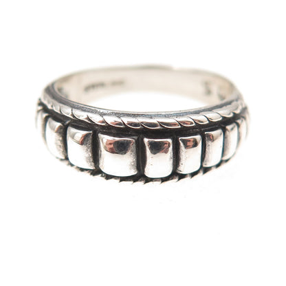 Shube 925 Sterling Silver Vintage Oxidized Ring Size 5.25