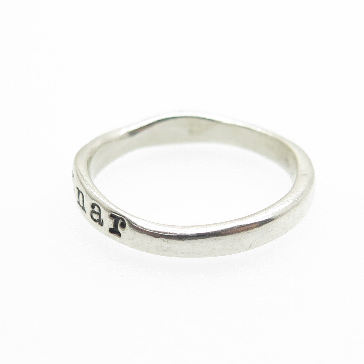 925 Sterling Silver Vintage "Gunnar" Scandinavian Name Ring Size 6.5