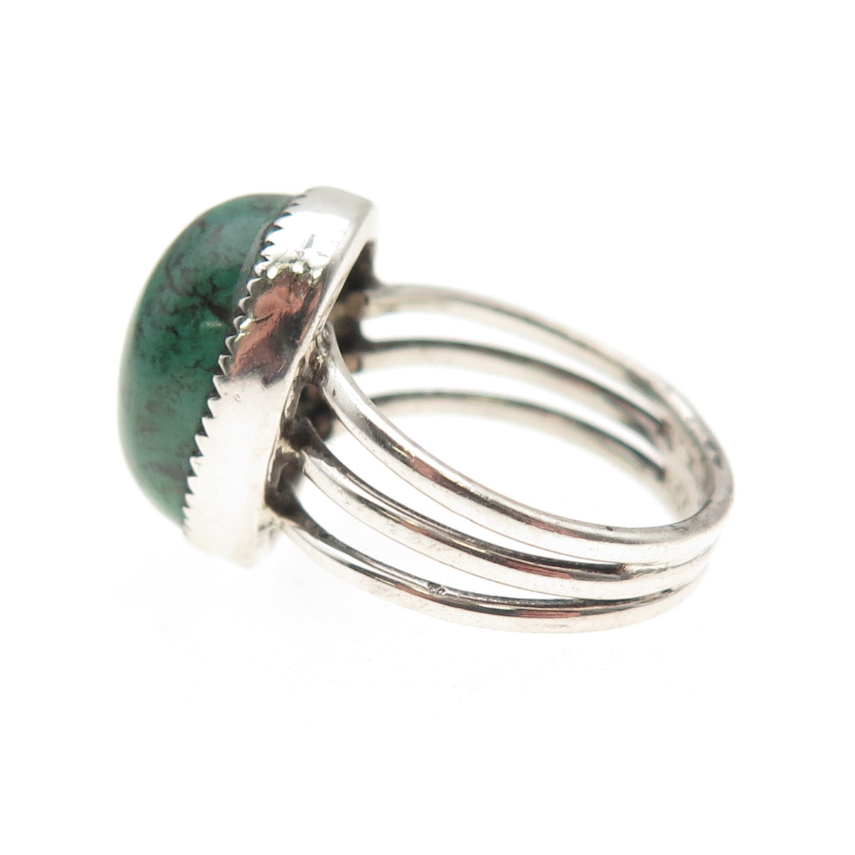 Old Pawn Sterling Silver Vintage Southwestern Royston Turquoise Ring Size 5.5