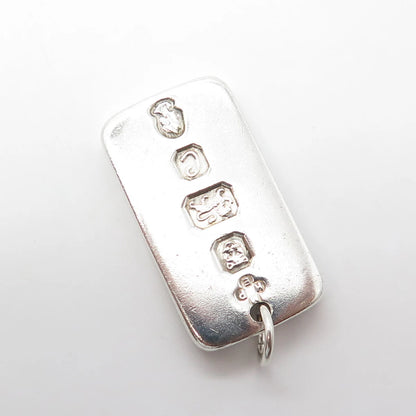 925 Sterling Silver Vintage London 1977 MHPE Inglot Pendant