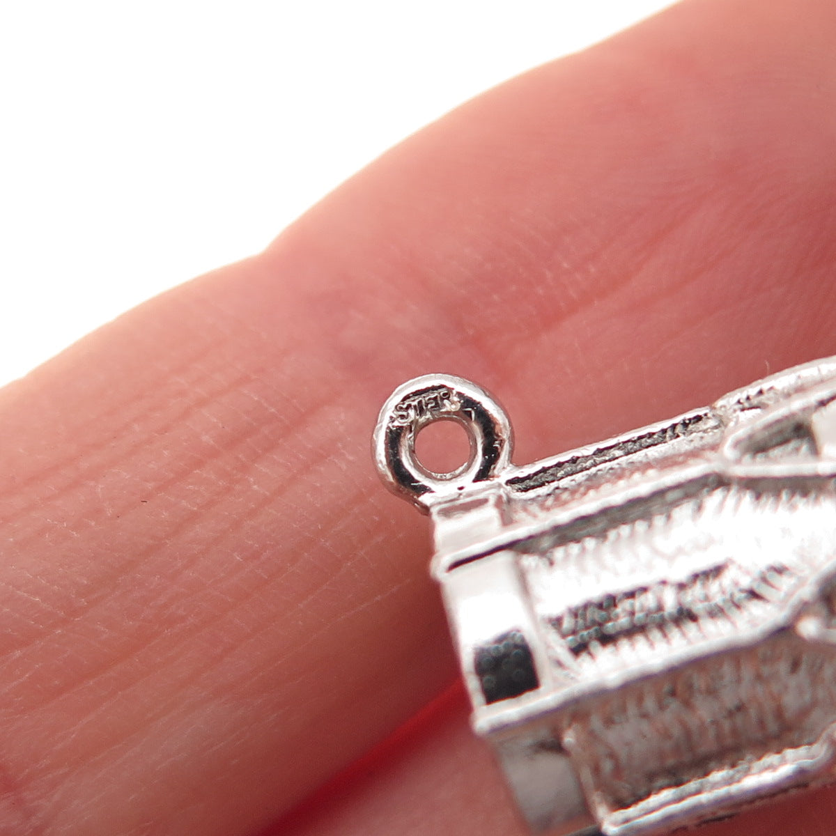 925 Sterling Silver Vintage 1776–1976 Bicentennial Drum 3D Charm Pendant