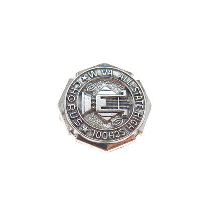 925 Sterling Silver Vintage 1955 West Virginia All-State High School Chorus Pin