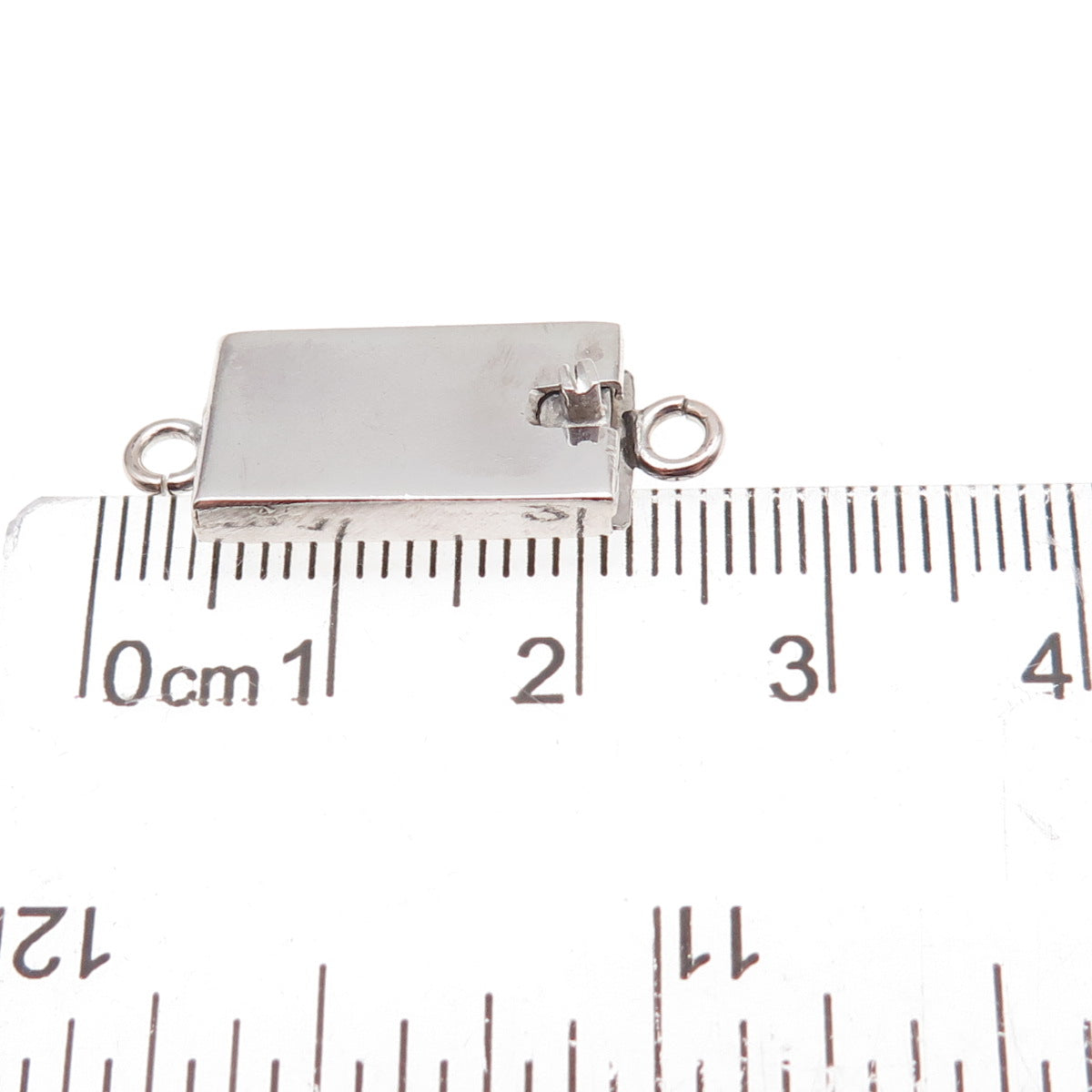 800 Silver Vintage Bracelet / Necklace Box Lock Clasp