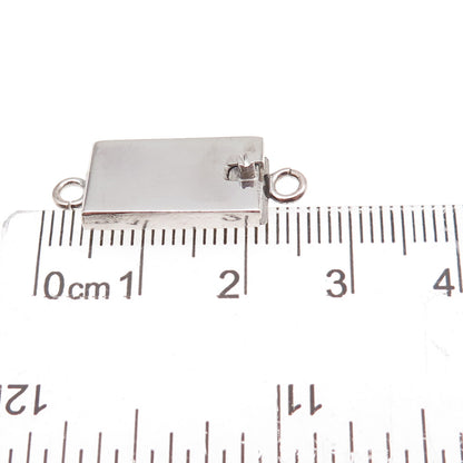 800 Silver Vintage Bracelet / Necklace Box Lock Clasp