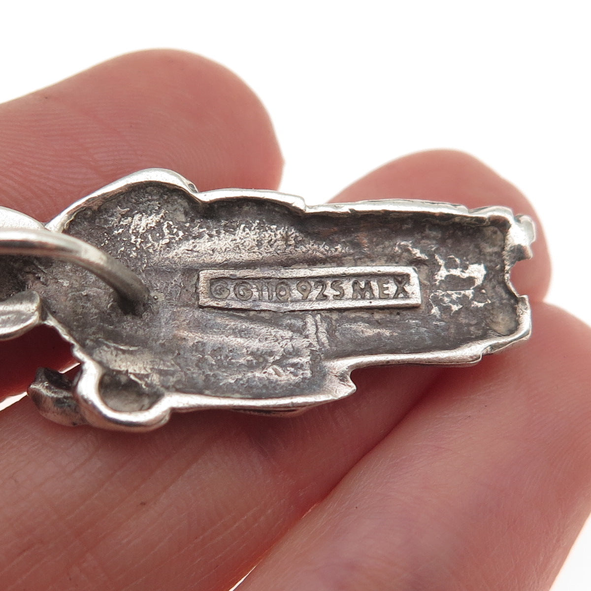 Otto 925 Sterling Silver Vintage Mexico Saint Jude Thaddeus Slide Charm Pendant