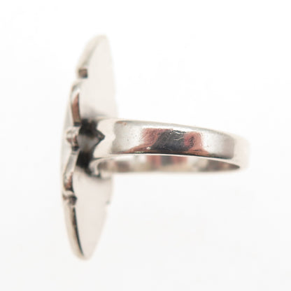 Bell Trading Post Old Pawn 925 Sterling Silver Vintage Abalone Shell Ring Size 5