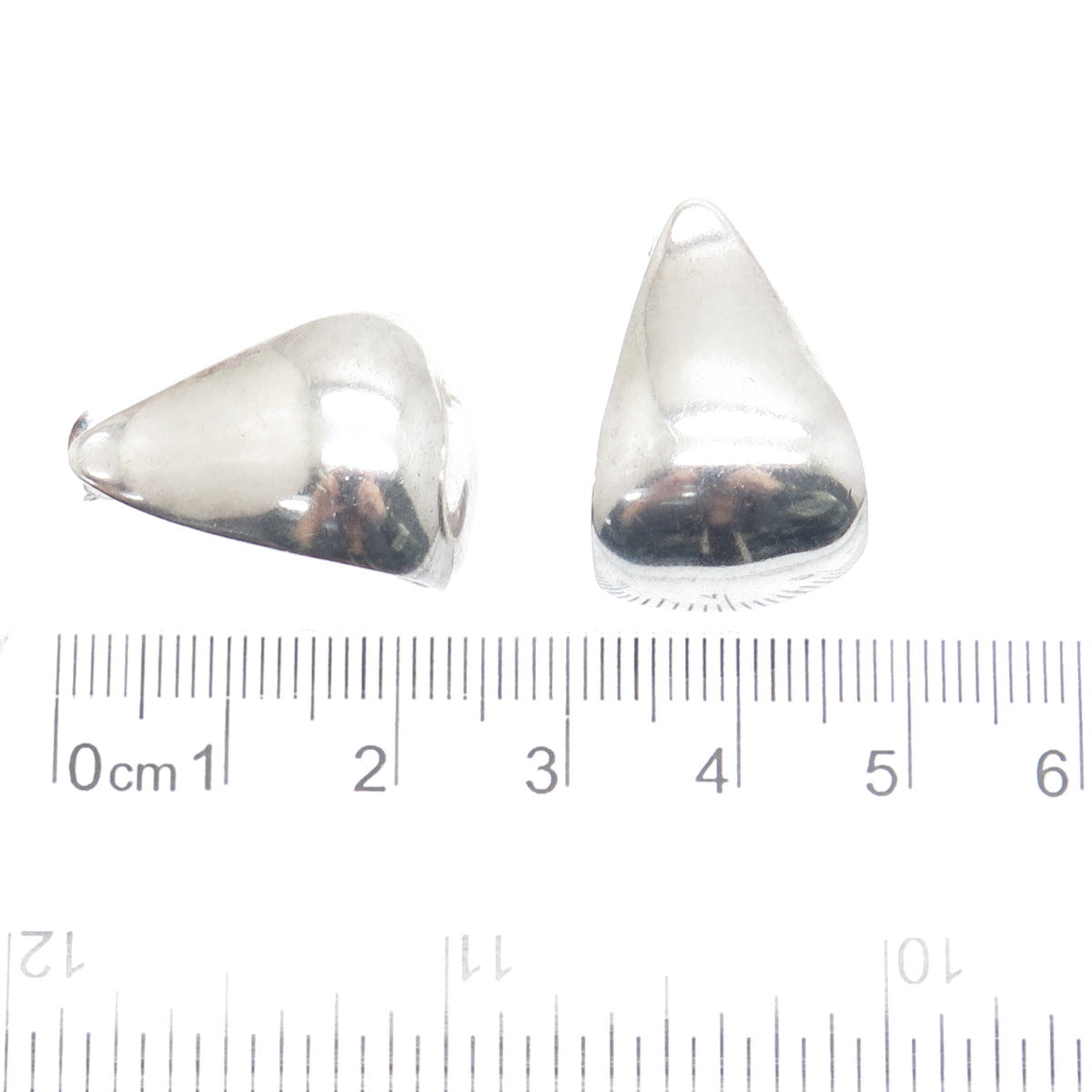 CIANI 925 Sterling Silver Vintage Modernist Wavy Earrings