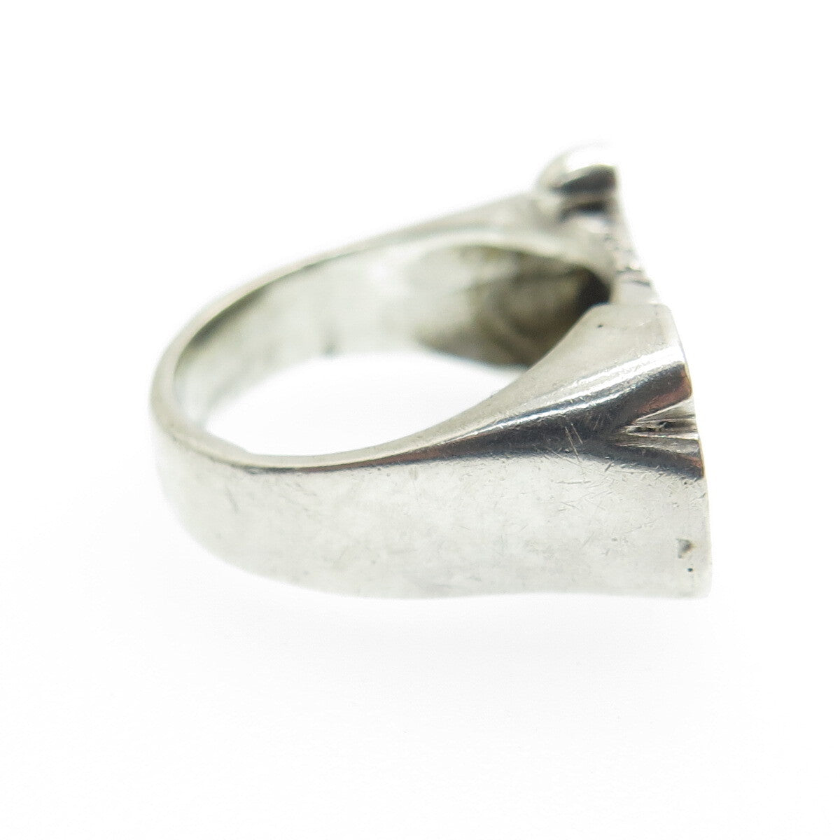 925 Sterling Silver Vintage Diamond-Cut "Syasia" Name Ring Size 5.75