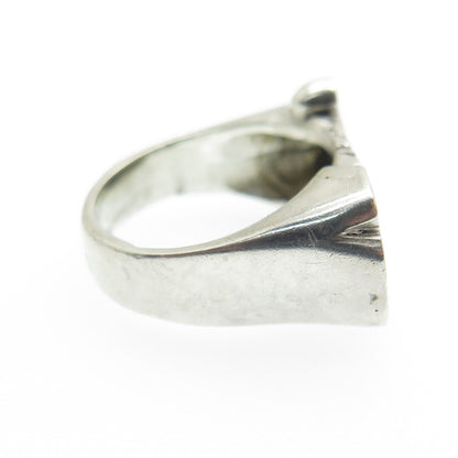 925 Sterling Silver Vintage Diamond-Cut "Syasia" Name Ring Size 5.75