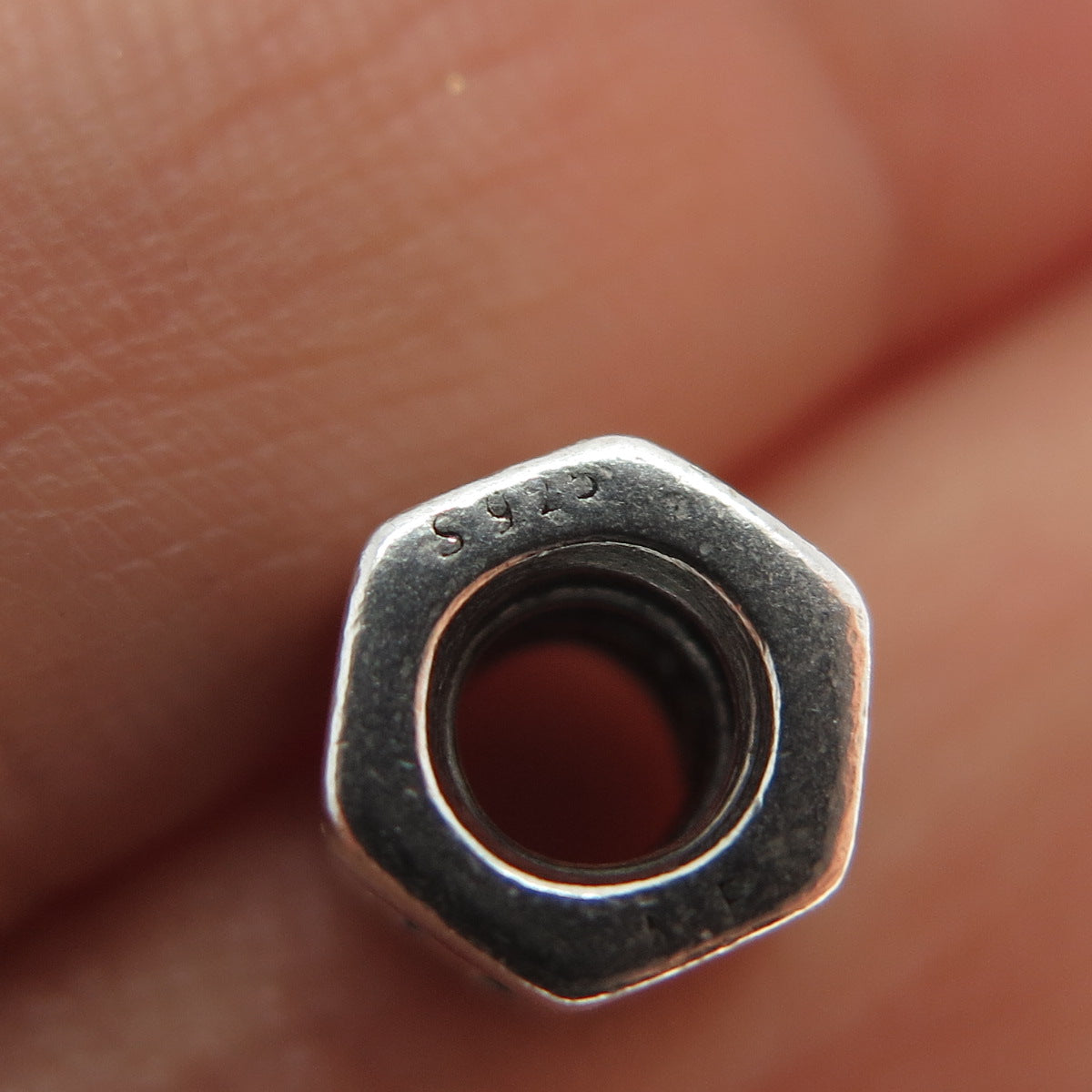 PANDORA 925 Sterling Silver Faith Hope & Love Slide Bead Charm