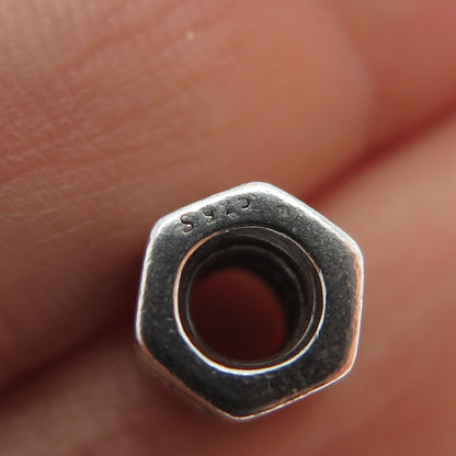 PANDORA 925 Sterling Silver Faith Hope & Love Slide Bead Charm