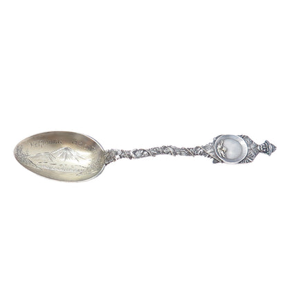 JOSEPH MAYER Sterling Vintage Mt. Rainier Seattle States & Cities Coffee Spoon
