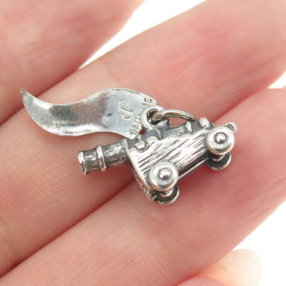 PACIFIC JEWELRY 925 Sterling Silver Vintage "Virginia Beach" Artillery Pendant