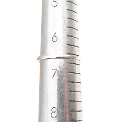 925 Sterling Silver Vintage Real Oval-Cut Blue Topaz Ring Size 6.5