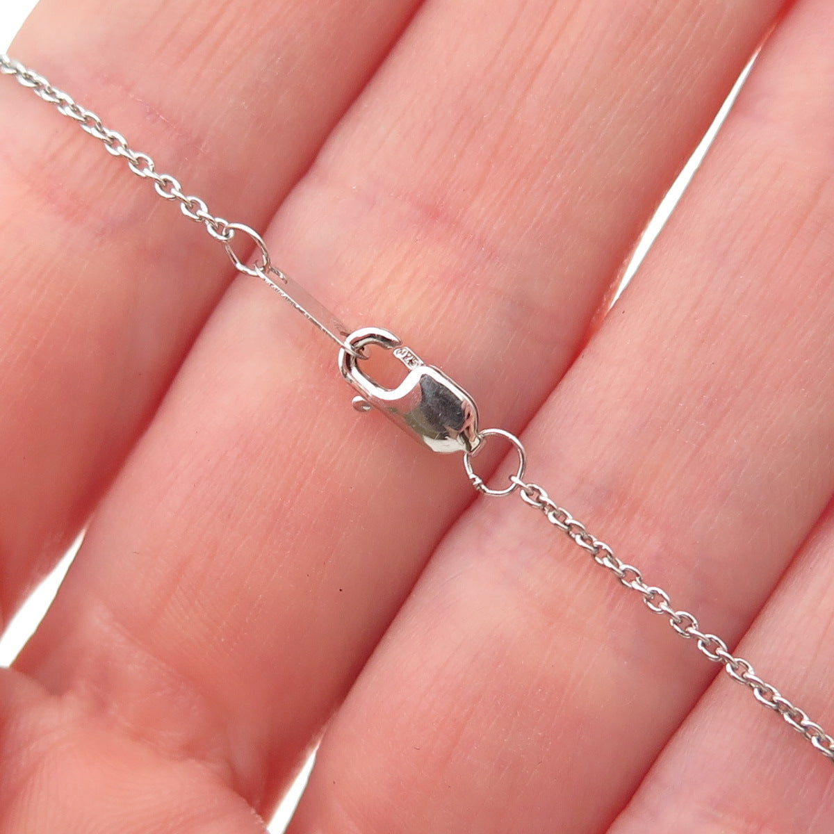 925 Sterling Silver Round-Cut C Z Twisted Cable Chain Necklace 18"