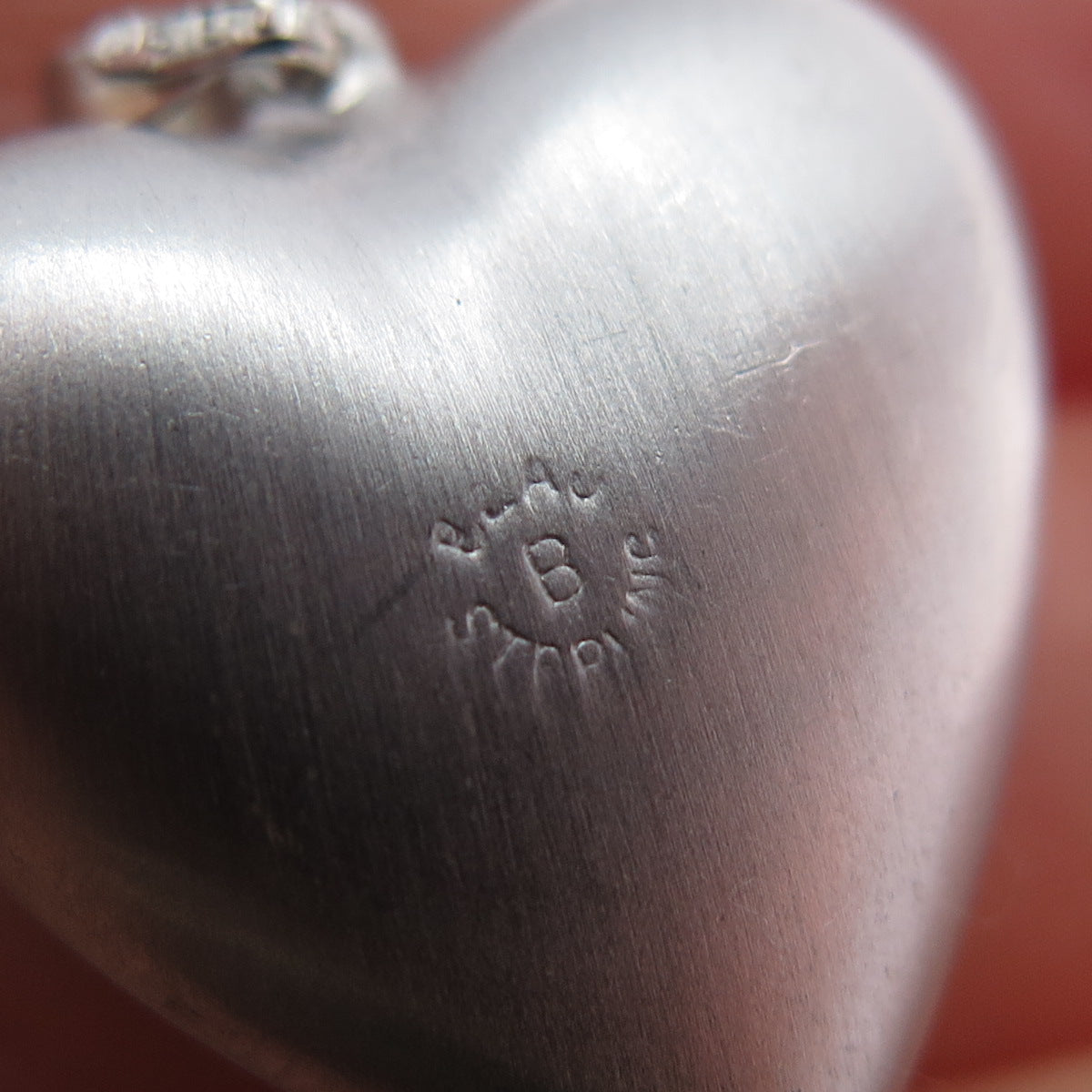 BEAU 925 Sterling Silver Vintage Engraved Puffy Heart Charm Pendant