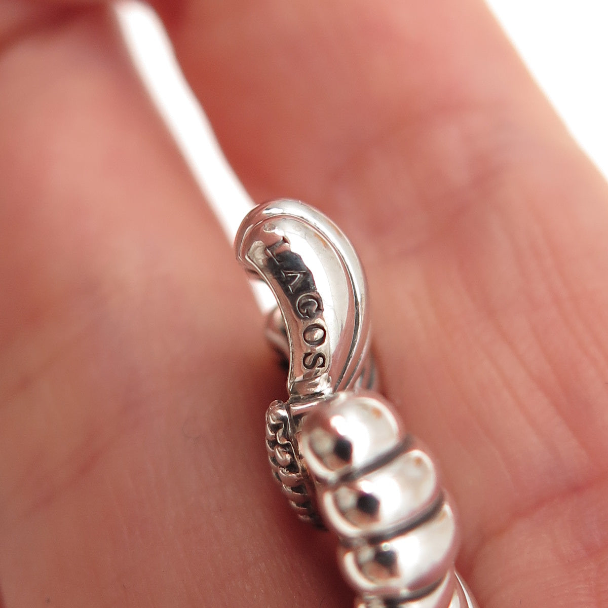 Lagos 925 Sterling Silver Vintage Butterfly Oxidized Charm Pendant