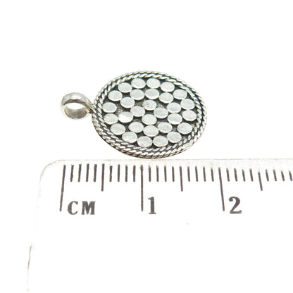 KEMMI 925 Sterling Silver Vintage Polka Dot Pendant