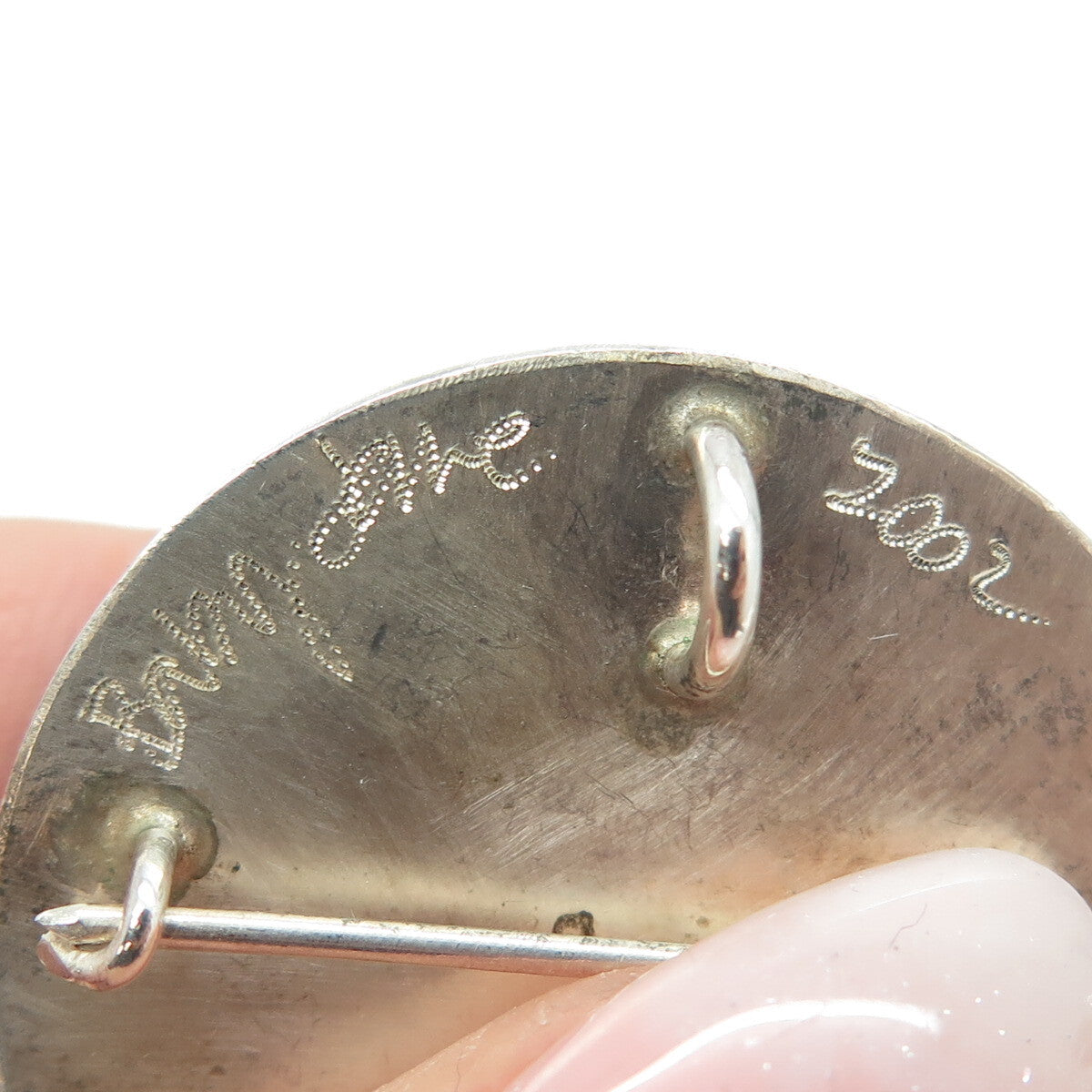 BABY JANE 925 Sterling Silver Vintage 2002 Barracuda & Snapper Fish Pin Pendant