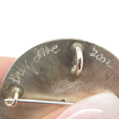 BABY JANE 925 Sterling Silver Vintage 2002 Barracuda & Snapper Fish Pin Pendant