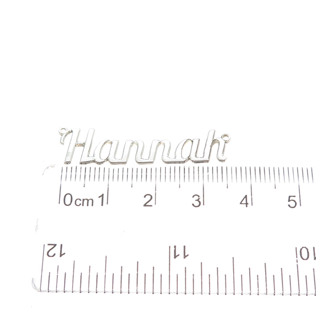 925 Sterling Silver Vintage Hannah Nameplate Centerpiece Pendant