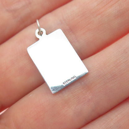 925 Sterling Silver Enamel I Already Have My Eyes On A Guy Minimalist Pendant