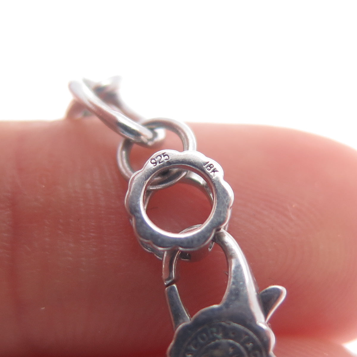 TACORI 18K Gold & 925 Sterling Silver Crescent Eclipse Chain Necklace 18"