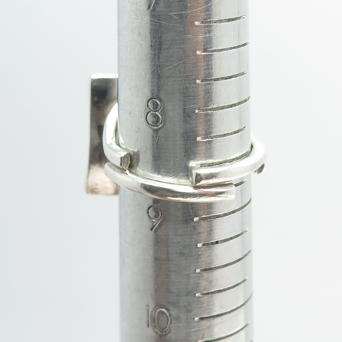 925 Sterling Silver Vintage Tribal Adjustable Ring Size 8.75