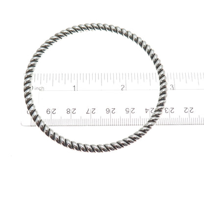 SILPADA 925 Sterling Silver Vintage Twisted Bangle Bracelet 8.25"