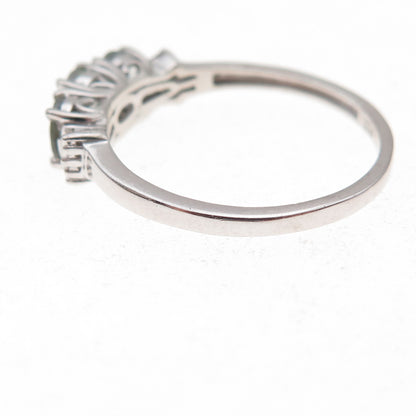 Chuck Clemency 925 Sterling Silver Real Diamond & Iolite Ring Size 8
