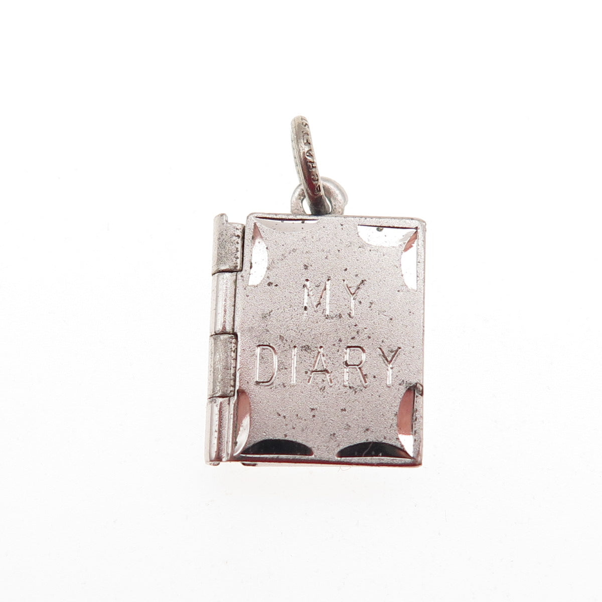 DANECRAFT 925 Sterling Silver Vintage My Dairy Locket Mini Charm Pendant