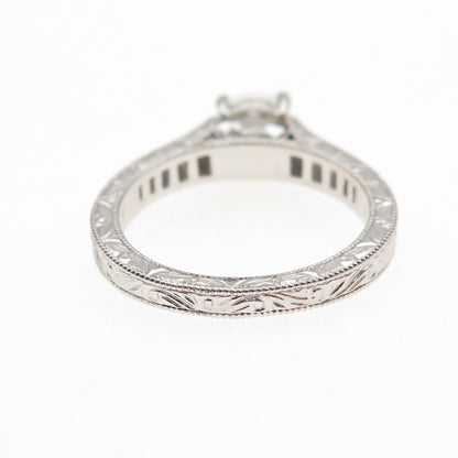 925 Sterling Silver Round-Cut C Z Engagement Ring Size 6.5