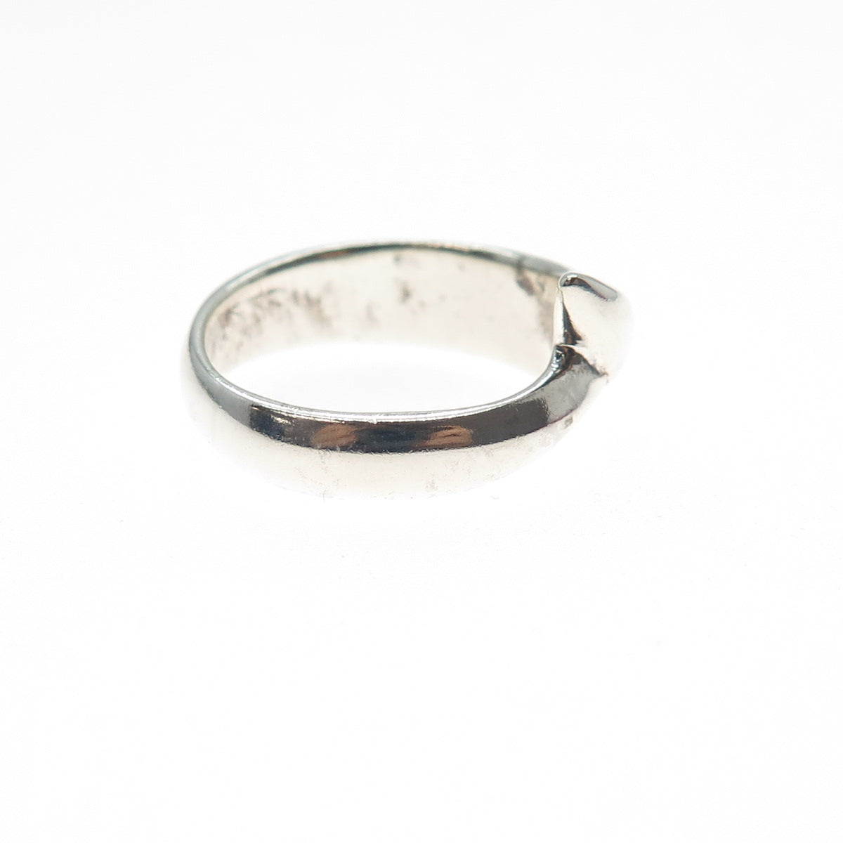 925 Sterling Silver Vintage Modernist Ring Size 6.75