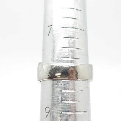 925 Sterling Silver Vintage Wicker Ring Size 8.25