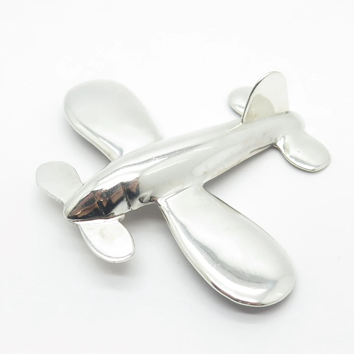 925 Sterling Silver Vintage Mexico Helicopter Pin Brooch