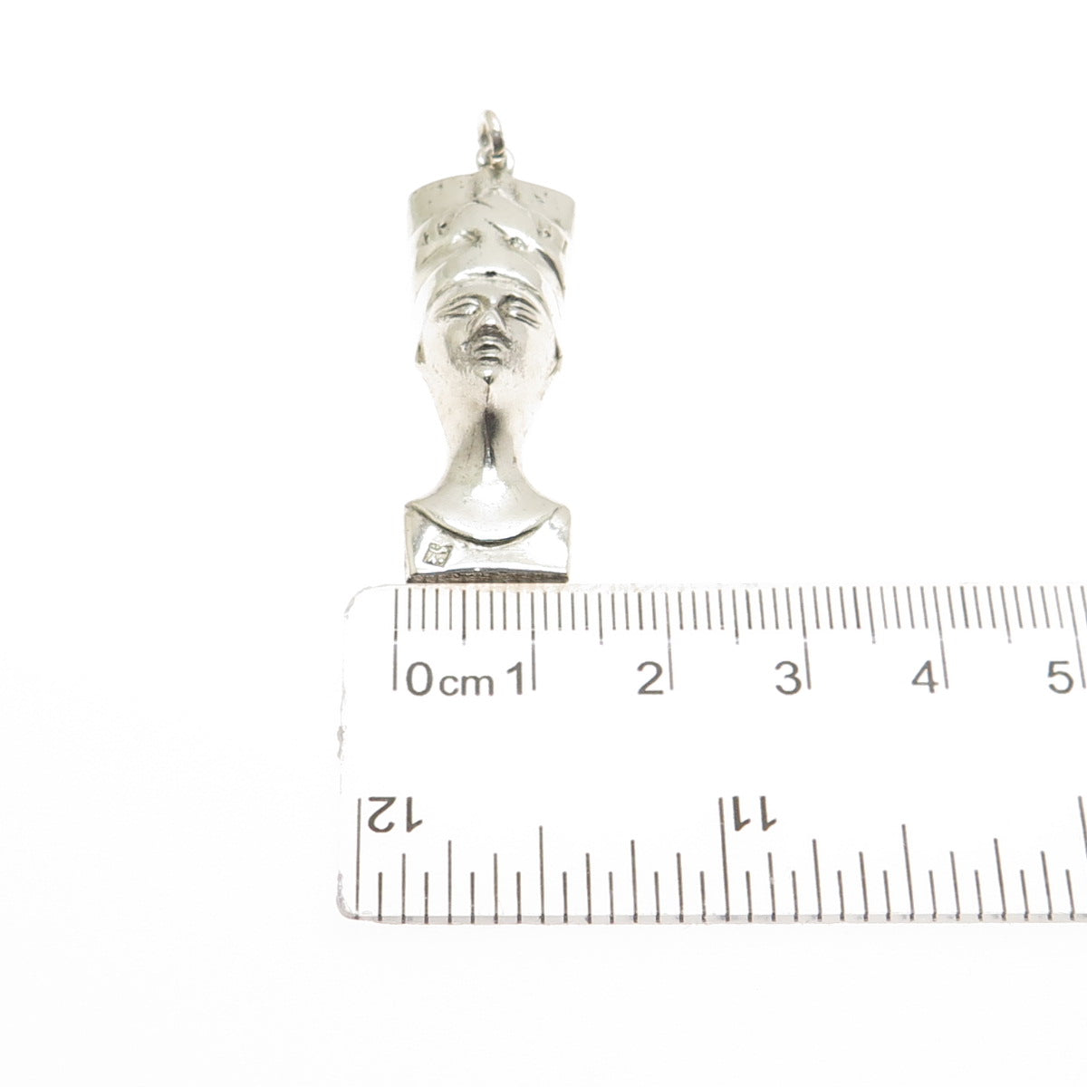 800 Silver Vintage Nefertiti Egyptian Charm Pendant
