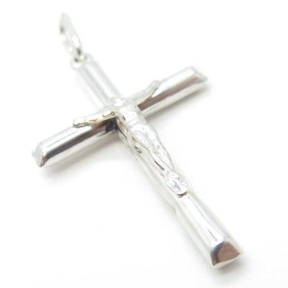 925 Sterling Silver Vintage Crucifix Cross Pendant