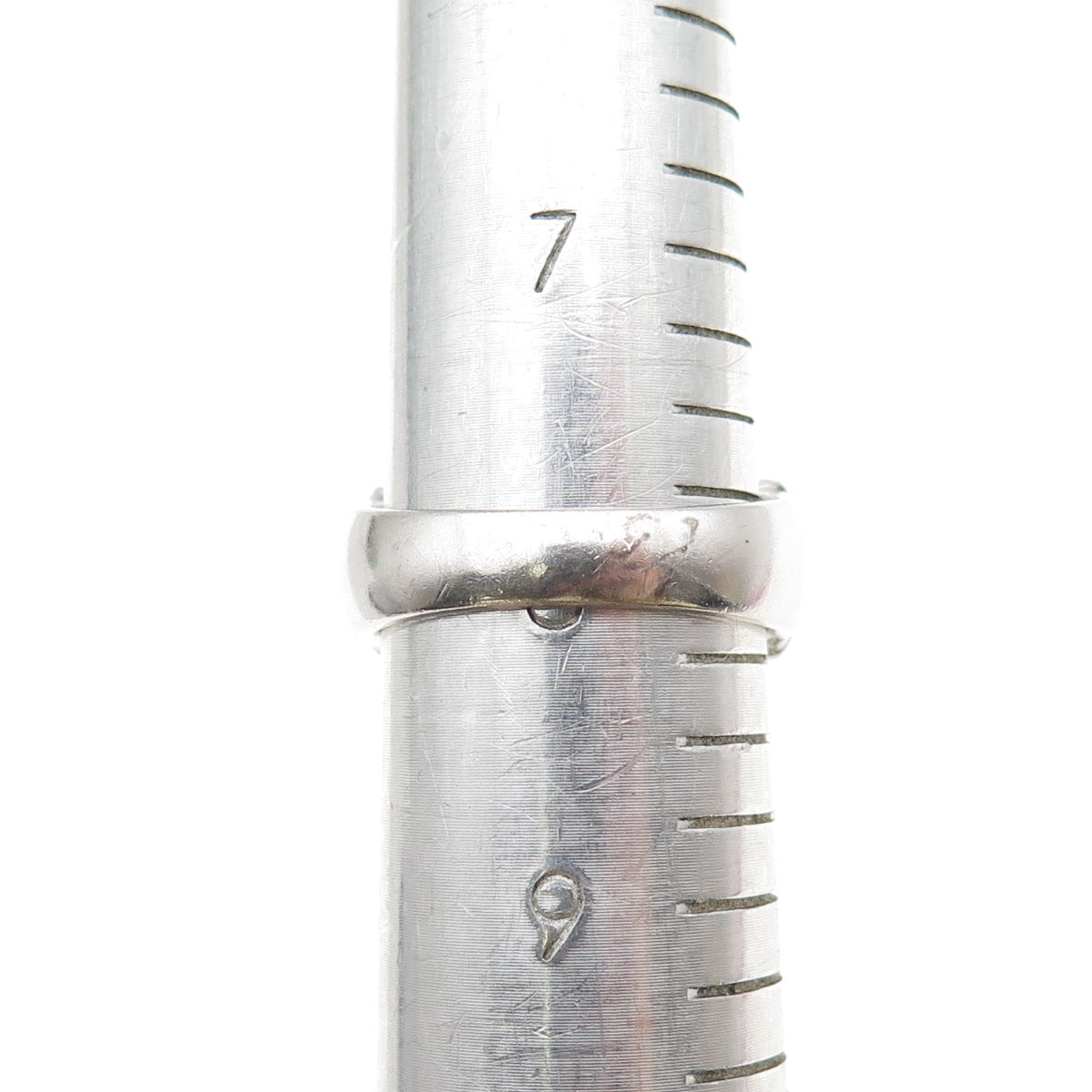 925 Sterling Silver Real Turquoise & Round-Cut C Z Ring Size 8