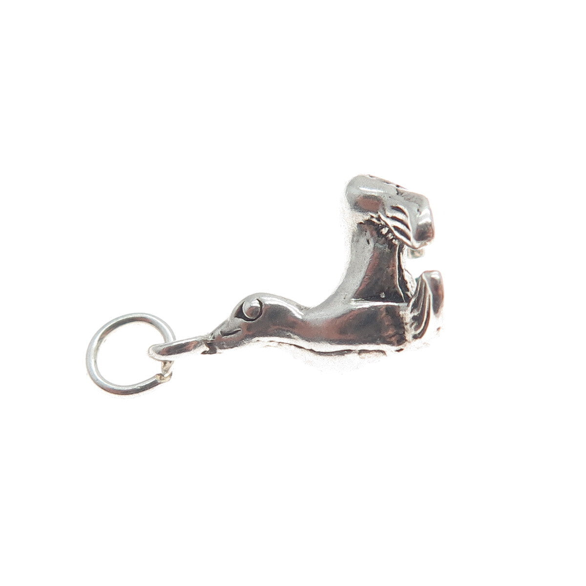 925 Sterling Silver Vintage Sea Lion Minimalist 3D Charm Pendant