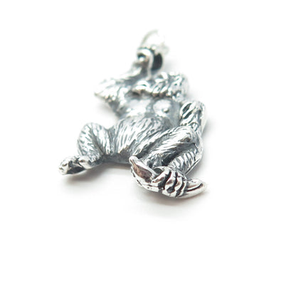 925 Sterling Silver Vintage Gorilla Monkey Pendant