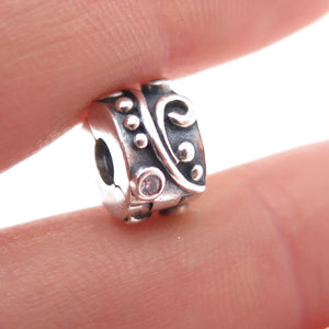 PANDORA 925 Sterling Silver Tendril Clip Charm