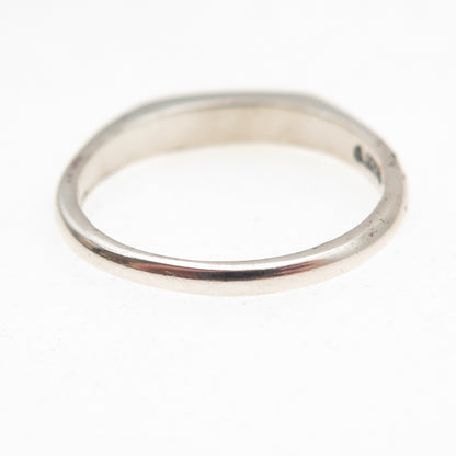 Carolyn Pollack 925 Sterling Silver Vintage Real MOP Inlay Stackable Ring Size 8