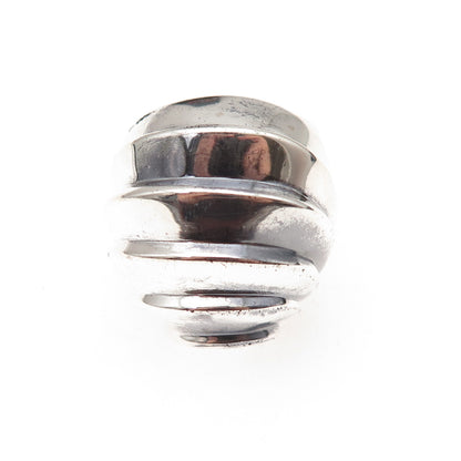 925 Sterling Silver Vintage Modernist Oxidized Ring Size 7.5