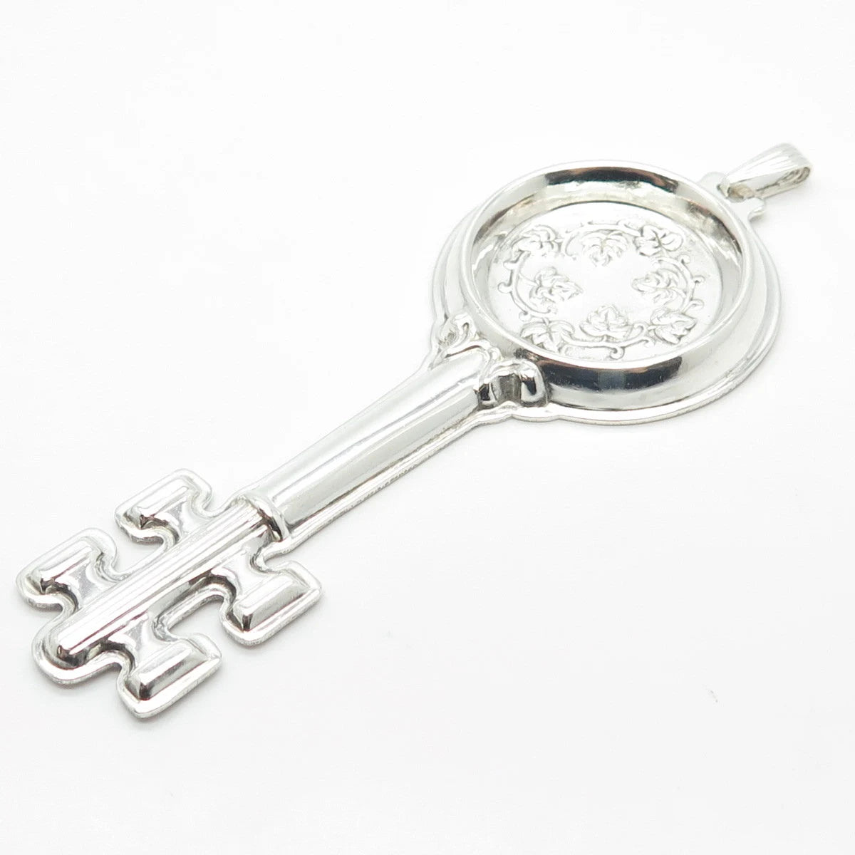 925 Sterling Silver Vintage Reed & Barton Circa 1880 Wine Tasters Key Pendant