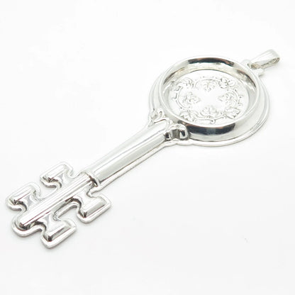 925 Sterling Silver Vintage Reed & Barton Circa 1880 Wine Tasters Key Pendant