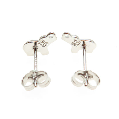 925 Sterling Silver Elephant Stud Earrings