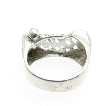 925 Sterling Silver Vintage Diamond-Cut "Syasia" Name Ring Size 5.75