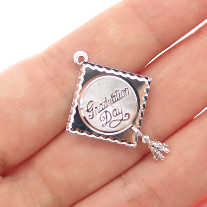 TOWN & COUNTRY 925 Sterling Silver Vintage Graduation Day Charm Pendant
